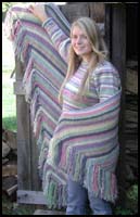 Pastel Striped Shawl