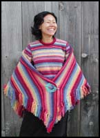 Sunshine Striped Shawl