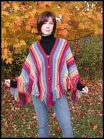 Sunshine Striped Shawl